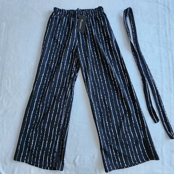 Creations Pants - NEW Wide Wide Leg Pants Womens Small Stretch Waist Vacation Casual Resort Office